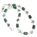 The Black Cat Jewellery Store-Malchite & White Chalcedony Necklace 21