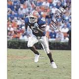 Andre Caldwell Autographed Florida Gators (Blue Jersey) 8x10 Photo