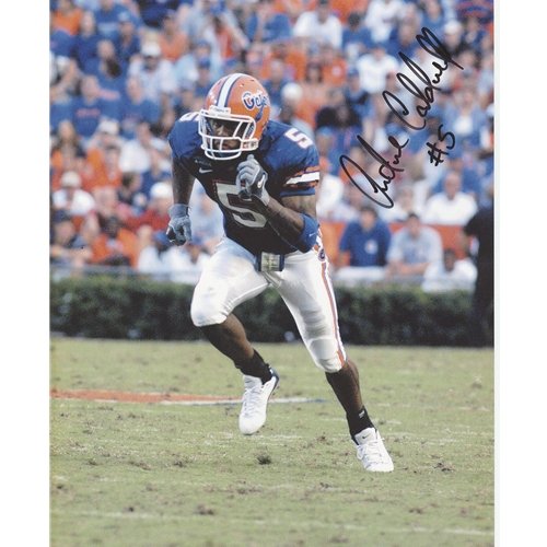 Andre Caldwell Autographed Florida Gators (Blue Jersey) 8x10 Photo