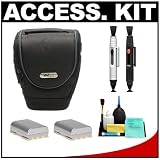  : Vidpro SLR Holster Camera Case + 2 NB-2LH Batteries + Accessory Kit for Canon EOS Rebel XT & XTi Digital SLR Cameras