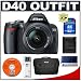 Nikon D40 6.1MP Digital SLR Camera + Nikon 18-55mm AF-S Lens + Nikon SLR Gadget Bag + Transcend 4GB SDHC SecureDigital Card + USB Card Reader