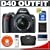 Nikon D40 6.1MP Digital SLR Camera + Nikon 18-55mm AF-S Lens + Nikon SLR Gadget Bag + Transcend 4GB SDHC SecureDigital Card + USB Card Reader