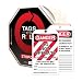 Accuform Signs Tags By-The-Roll Lockout Tag, On Roll in Octagonal Cardboard Dispenser, PF-Cardstock
