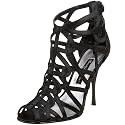 Beverly Feldman Women's Inferno Satin Caged Pump