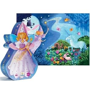 The Fairy And The Unicorn Silhouette Puzzle by Djeco