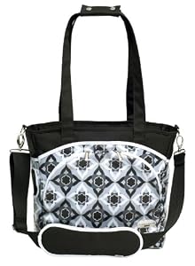 JJ Cole Mode Diaper Tote Bag, Black Magnolia
