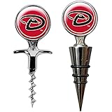MLB Cork Screw and Wine Bottle Topper Set