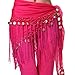 ZLTdream Women's Belly Dance triangler Hip Scarf With Coins