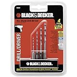 Black & Decker 4 Pc Hex Drill Bit Set Part No. 15054 Black & Decker 4 Pc Hex Drill Bit Set Part No. 15054