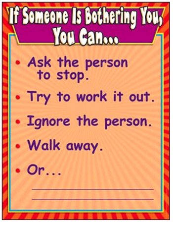 CHART IF SOMEONE IS BOTHERING YOU