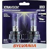 SYLVANIA H13 XtraVision Halogen Headlight Bulb, (Pack of 2)