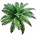 Mrotrida Large Artificial Silk Boston Fern Bush Plant Green Decorative for Room and Garden