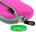 Neoprene Sleeve Case (Magenta) for Canon PowerShot SD1200IS Digital Camera Pink/Red