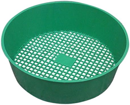 Garkit Gardening Green Mesh Sieve Handy Tool Earth Sieve for Pot Soil Plactic Mesh Sieve Classifier