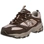 Skechers Women's D'Lites - Myst Light Weight Sneaker,Chocolate/Stone,8 M US