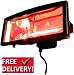 1.3kw halogen patio heater comes with lamp.