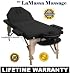 TM *LaMassa/BestMassage Salon - Table Portable *Black - Bed Spa Tattoo - (Includes FREE Carry Case, Massage DVD, And Spa Music CD - o#Pro4K