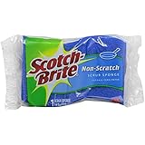 Scotch-Brite Non-Scratch Scrub Sponge, 1-Count (Pack of 12)