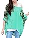 iNewbetter Womens Floral Batwing Sleeve Chiffon Beach Loose Blouse Tunic Tops