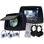 (2) NEW 7" LCD Headrest Car Monitors DVD Player USB SD