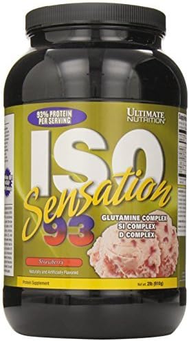 ULTIMATE NUTRITION ISO SENSATION STRAWBERRY 2LB, Tub by Ultimate Nutrition ISO