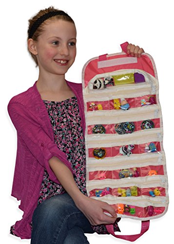 Easyview Shopkin Toy Organizer Pink | Shopkins Yo-Kai Watch Compatible
