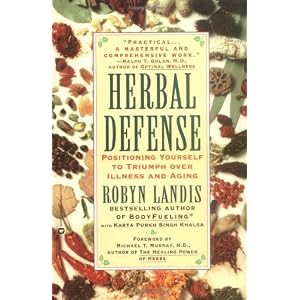 Click here to buy Herbal Defense: Positioning Yourself to Triumph Over Illness and Aging by Robyn Landis and Karta Purkh Singh Khalsa.