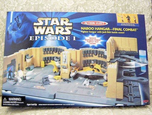 Star Wars Episode I Action Fleet Playset - Naboo Hangar Final Combat