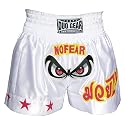 XL WHITE DUO *NOFEAR* Muay Thai Kickboxing Boxing Shorts