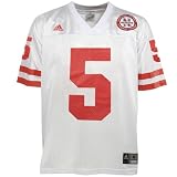 adidas Nebraska Cornhuskers #5 White Replica Football Jersey