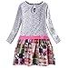 Novatx Baby Kids Winter Bow Check Pattern Girls Clothes H6328 Grey