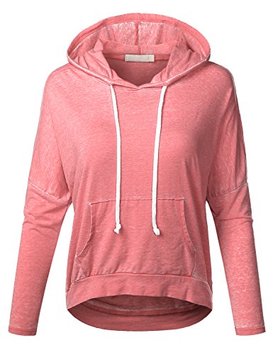 BIADANI Women Athletic Pullover Crop Hoodie Top