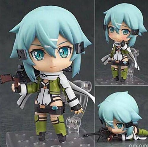 Rosy Women Sword Art Online Sao Sinon Q 452 Lovely Pvc Action Figure Collection Model Toys Doll 10Cm
