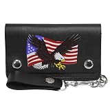Boston Traveler American Print Wallet w/ Chain
