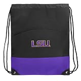 LSU Tigers Drawstring Bag Backpack Purple LSU Draw String Cinch Back Pack - For Boys Girls Students or Adults
