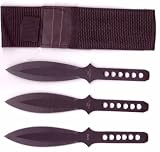 Ninja Wing Throwing Knives in Nylon Sheath 3pc Set