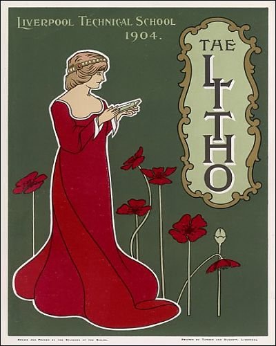Photographic Prints of Art Nouveau Lady 19 from Mary Evans