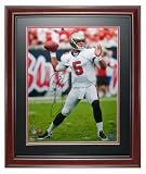 Josh Freeman Autographed Tampa Bay Buccaneers (White Jersey) Deluxe Framed 16x20 Photo