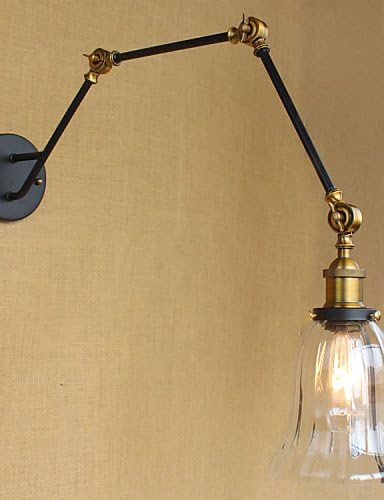 ZQ Creative American Country Simple Retro Glass Lampshade Three Adjusting The Length Of The Long Arm Tube Wall , 110-120v