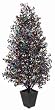 4' Potted Sparkling Multi-Colored Sequin Bangled Disco Tree