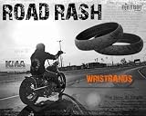 Road Rash Biker Black Tire Wristband