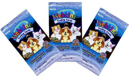 Webkinz Trading Card Game TCG Lot of 3 Booster Packs