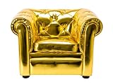 Present Time PT Mini Chair Little Chester Shiny Gold Pu