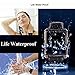 Luxsure Bluetooth 4.0 Smart Watch Waterproof Wrist Watch Phone with Camera Touch Screen and PU Leather Strap Band Smartwatch for IOS iPhone 6 6 plus Samsung Android Smartphones(Silver)