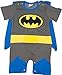 Boys Superman Romper With Removable Cape Superman