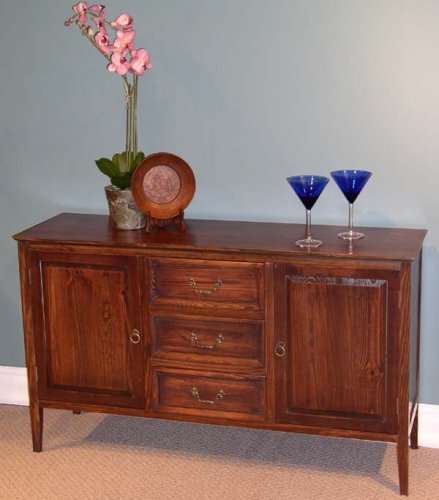 4D Concepts 280052 Castle 3 drawer, 2 door Cabinet - Solid Pine