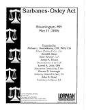 Books : Sarbanes-Oxley Act