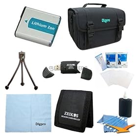 Special Loaded Value NP-FM500 Battery Kit for Sony Alpha SLT-A57K, SLT-A77V, a65 - Includes InfoLithium H Series NP-FM500 battery, Carrying Case, USB 2.0 Card Reader, Mini Tripod, 3 Card Memory Card Wallet, Cleaning Cloth, Screen Protectors, and Cleaning