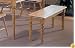 New Natural finish solid wood dining bench chair