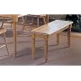 New Natural finish solid wood dining bench chair